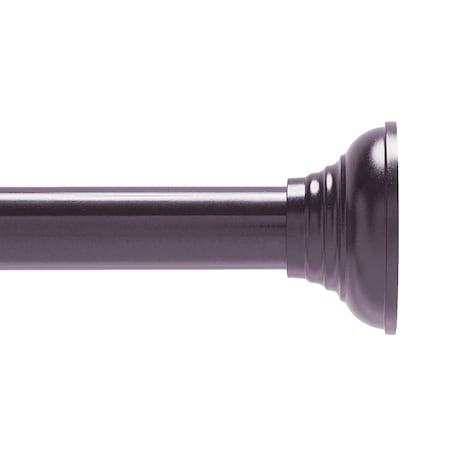 Kenney Mfg Twist & Fit No Tools Decorative Tension Shower Curtain Rod, 42-72in, Bronze KN912C/35HUS